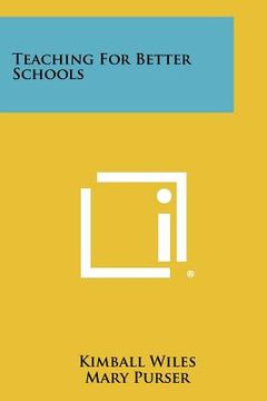 portada teaching for better schools (en Inglés)