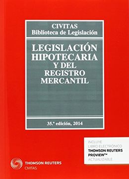 portada Legislación hipotecaria y del registro mercantil (35ªed.) 2014 (Biblioteca Legislacion 2015)