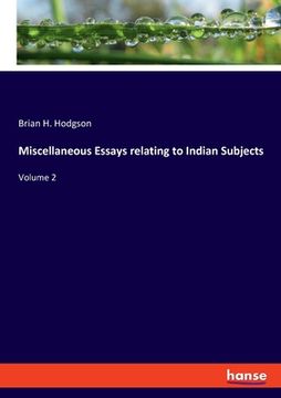 portada Miscellaneous Essays relating to Indian Subjects: Volume 2 (en Inglés)