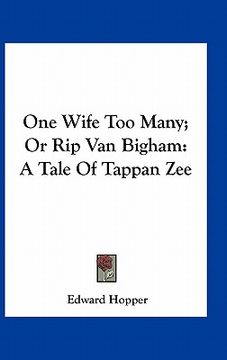 portada one wife too many; or rip van bigham: a tale of tappan zee (en Inglés)