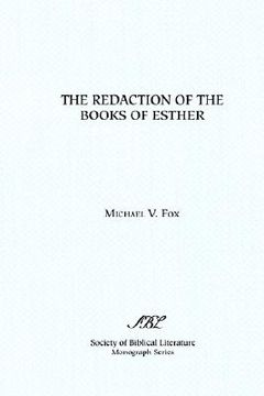 portada the redaction of the books of esther: on reading composite texts (en Inglés)