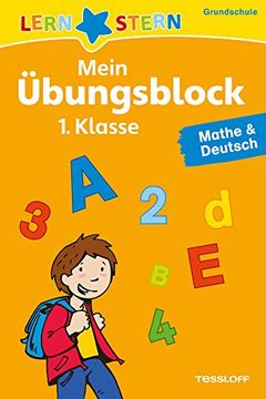 portada Lernstern: Mein Übungsblock 1. Klasse. Mathe & Deutsch (in German)