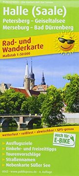 portada Halle (Saale) - Petersberg - Geiseltalsee - Merseburg - bad Dürrenberg: Rad- und Wanderkarte mit Nebenkarte Süßer See, Ausflugszielen, Einkehr- & 1: 50000 (Rad- und Wanderkarte/Ruwk) (en Alemán)