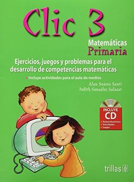 portada clic 3: matematicas primaria incluye cd