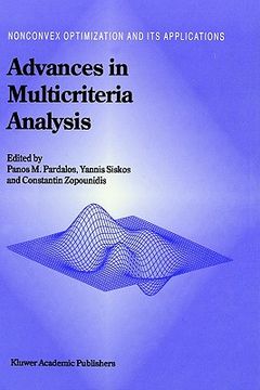portada advances in multicriteria analysis (en Inglés)