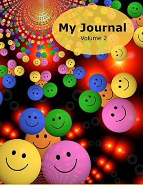 portada My Journal - Volume 2: 50 Writing Prompts for Kids - Write / Draw / Fill-In - 100 Pages - Feelings Journal - Thinking Journal - Large 8.5" X 11" - Smile Faces Cover