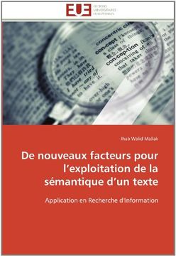 portada de Nouveaux Facteurs Pour L'Exploitation de La Semantique D'Un Texte