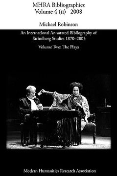 portada an international annotated bibliography of strindberg studies 1870-2005: vol. 2, the plays (in English)