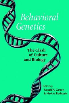portada behavioral genetics: the clash of culture and biology (en Inglés)