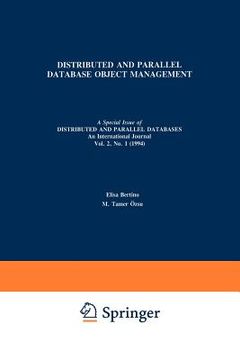 portada distributed and parallel database object management (en Inglés)