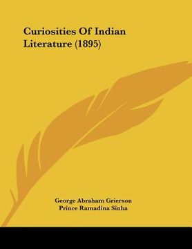 portada curiosities of indian literature (1895) (in English)