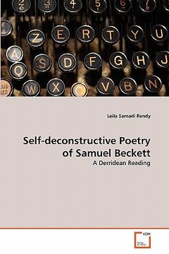 portada self-deconstructive poetry of samuel beckett (in English)