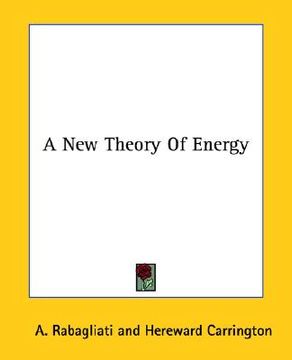 portada a new theory of energy (en Inglés)