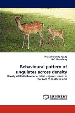 portada behavioural pattern of ungulates across density (en Inglés)