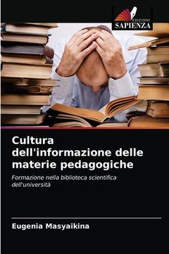 portada Cultura dell'informazione delle materie pedagogiche (en Italiano)