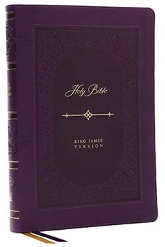 portada Kjv Bible, Giant Print Thinline Bible, Vintage Series, Leathersoft, Purple, red Letter, Comfort Print: King James Version (en Inglés)