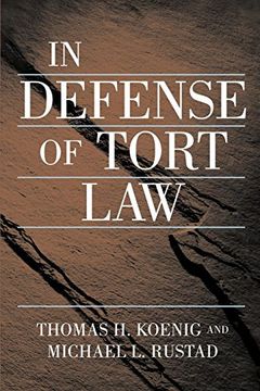 portada In Defense of Tort law (en Inglés)