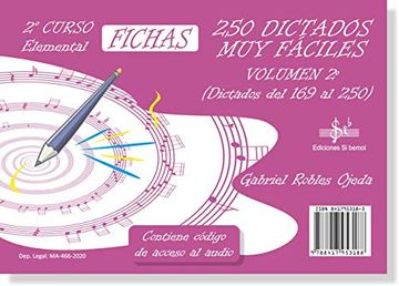portada 250 Dictados muy Faciles Volumen 2 Dictado 169 a 250 2º cur (in Spanish)