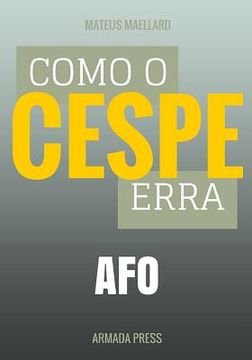 portada Como o Cespe erra: Afo (en Portugués)