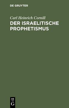 portada Der Israelitische Prophetismus (en Alemán)