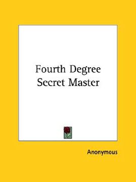 portada fourth degree secret master (en Inglés)
