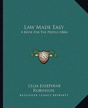 portada law made easy: a book for the people (1886) (en Inglés)