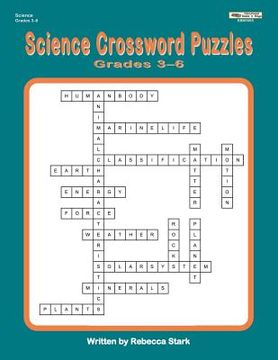 portada Science Crossword Puzzles Grades 3-6