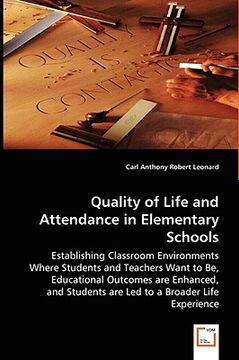 portada quality of life and attendance in elementary schools