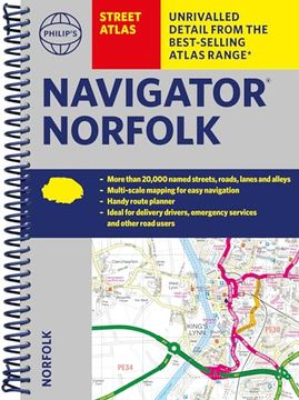 portada Philip's Navigator Street Atlas Norfolk (en Inglés)