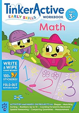 portada Tinkeractive Early Skills Math Workbook Ages 3+ (en Inglés)