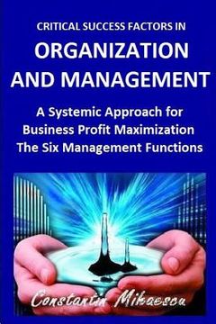 portada Critical Success Factors in Organization and Management: The Six Natural Systemic Management Functions (in English)