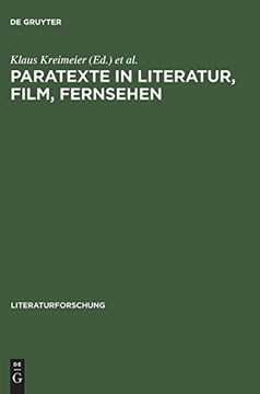 portada Paratexte in Literatur, Film, Fernsehen 