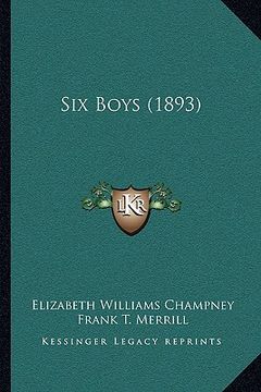 portada six boys (1893) (en Inglés)