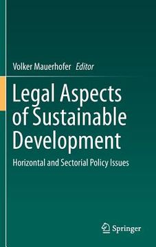 portada Legal Aspects of Sustainable Development: Horizontal and Sectorial Policy Issues (en Inglés)