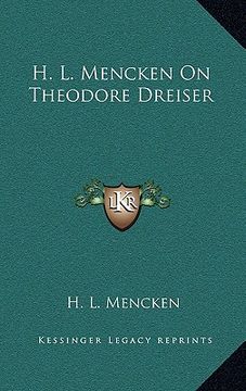 portada h. l. mencken on theodore dreiser (en Inglés)