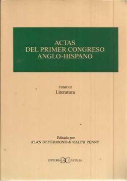 portada Actas del primer congreso anglo-hispano (in Spanish)