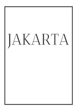 portada Jakarta: A decorative book for coffee tables, bookshelves, bedrooms and interior design styling: Stack International city books (en Inglés)