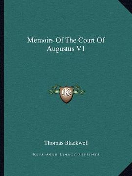 portada memoirs of the court of augustus v1 (en Inglés)