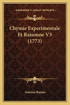 portada Chymie Experimentale Et Raisonne V3 (1773) (en Francés)