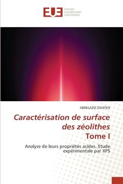 portada Caractérisation de surface des zéolithes Tome I (en Francés)