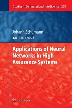 portada applications of neural networks in high assurance systems (en Inglés)