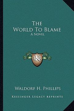 portada the world to blame (in English)