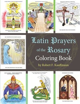 portada Latin Prayers of the Rosary Coloring Book (en Inglés)