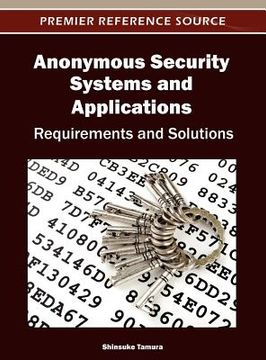 portada anonymous security systems and applications