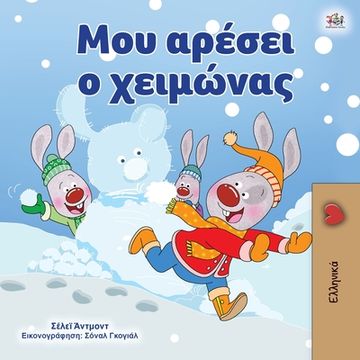 portada I Love Winter (Greek Book for Kids)