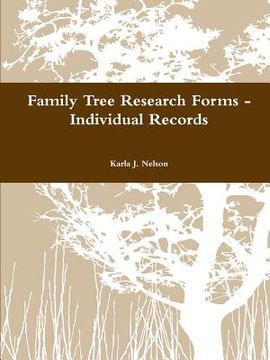 portada Family Tree Research Forms - Individual Records (en Inglés)