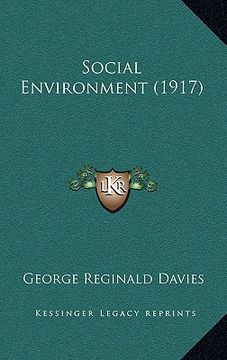portada social environment (1917) (en Inglés)