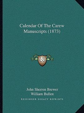 portada calendar of the carew manuscripts (1873)