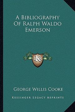 portada a bibliography of ralph waldo emerson