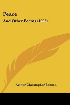 portada peace: and other poems (1905) (en Inglés)